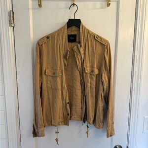 RAILS Women’s Linen Blend Utility Jacket | Tan, L